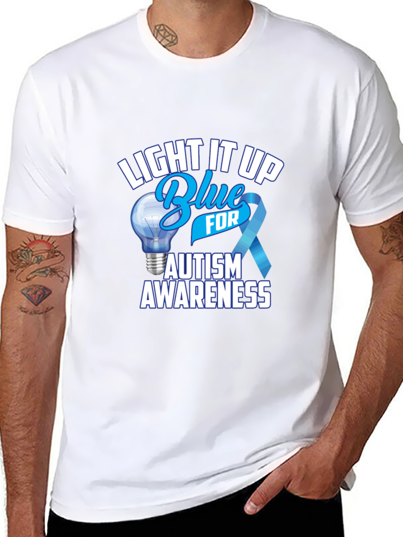Autism Awareness T-Shirt - Light It Up Blue