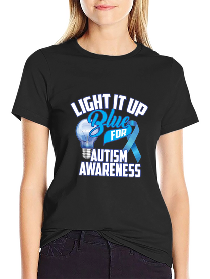 Autism Awareness T-Shirt - Light It Up Blue