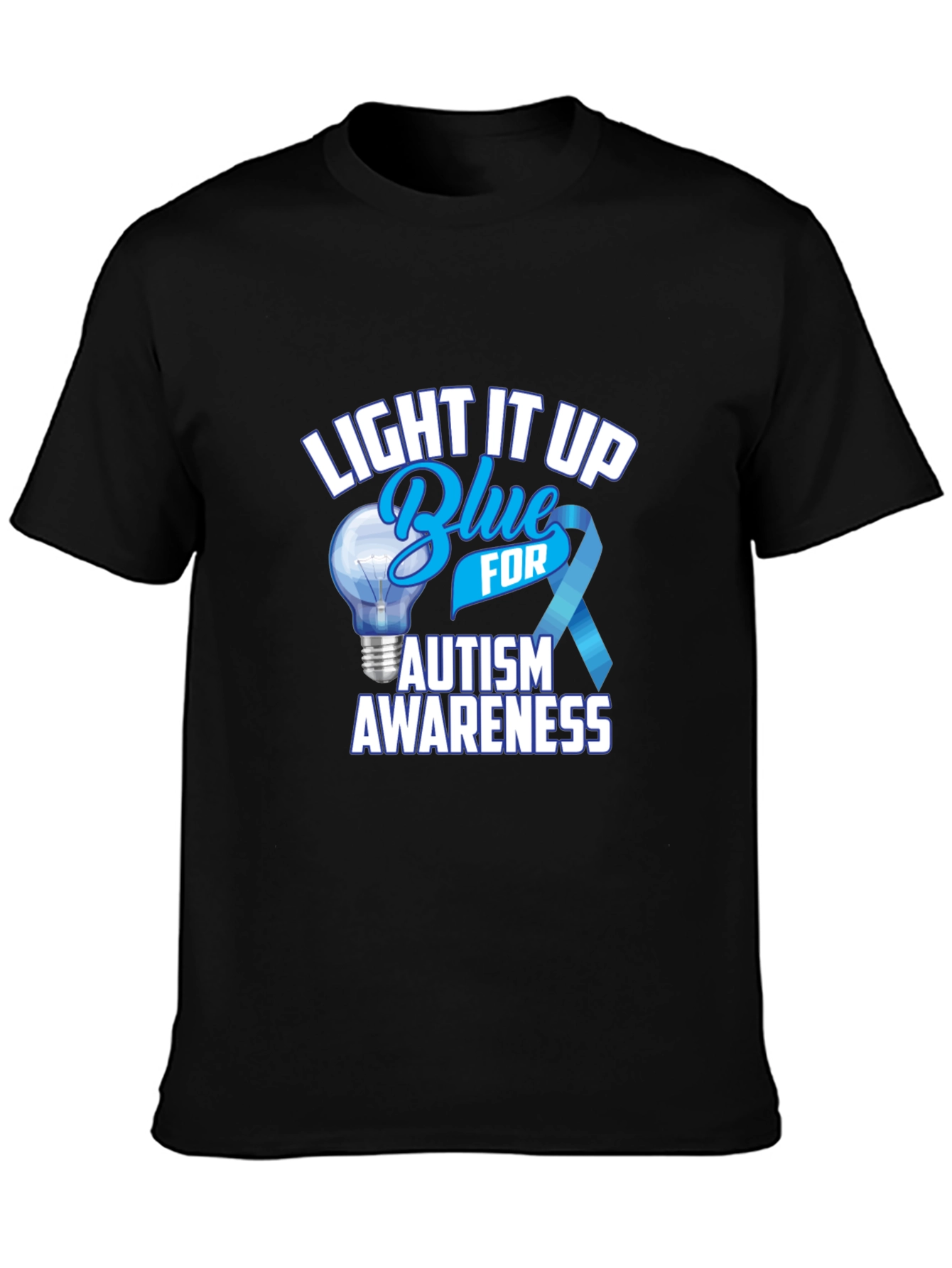 Autism Awareness T-Shirt - Light It Up Blue