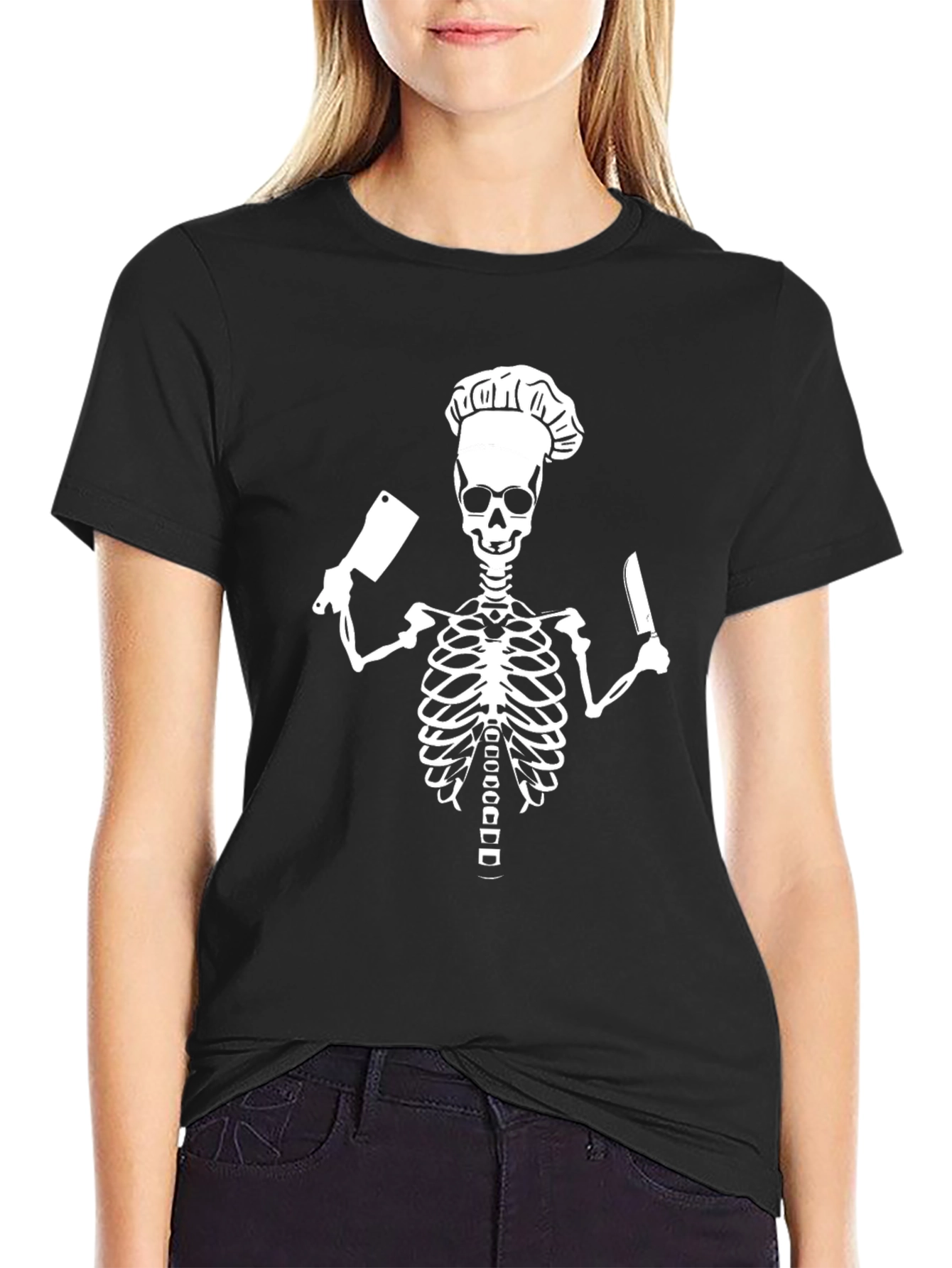 Chef Skeleton Graphic T-Shirt