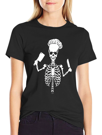 Chef Skeleton Graphic T-Shirt