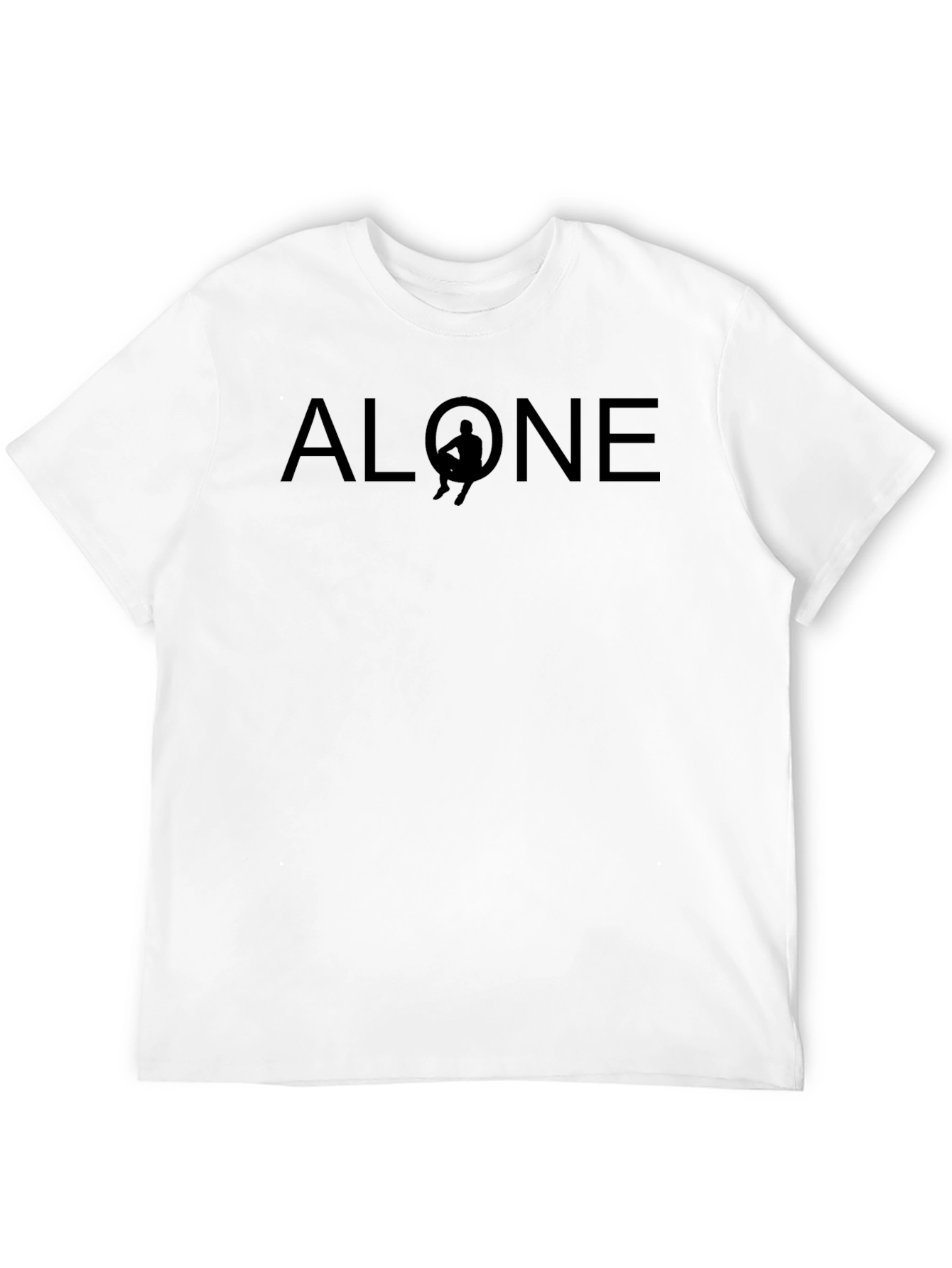 Alone Graphic Tee - Minimalist Design