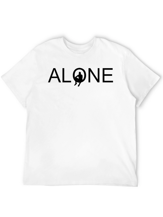 Alone Graphic Tee - Minimalist Design