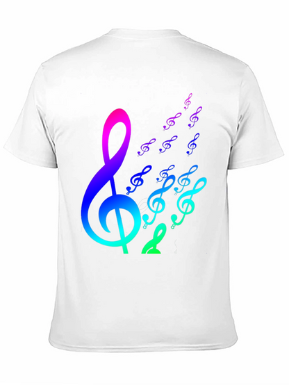 Rainbow Music Notes Graphic Tee