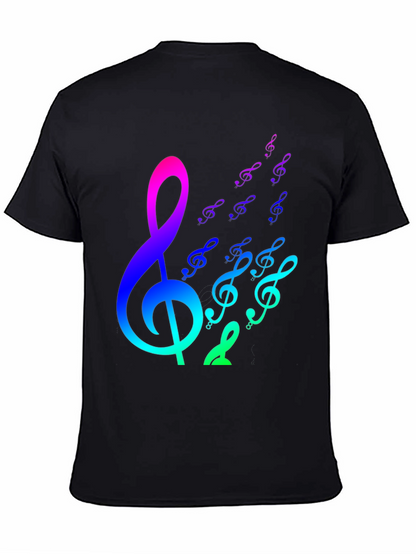 Rainbow Music Notes Graphic Tee