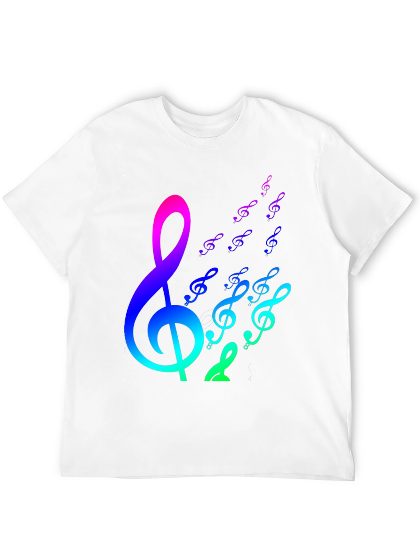 Rainbow Music Notes Graphic Tee