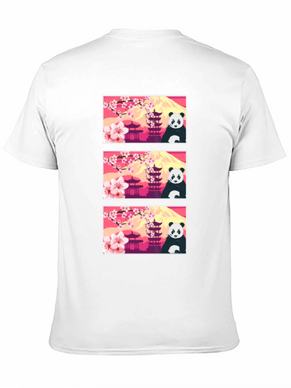 Panda & Japanese Landmark T-Shirt