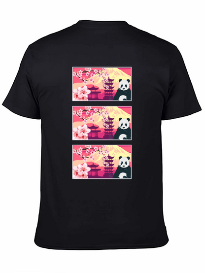 Panda & Japanese Landmark T-Shirt