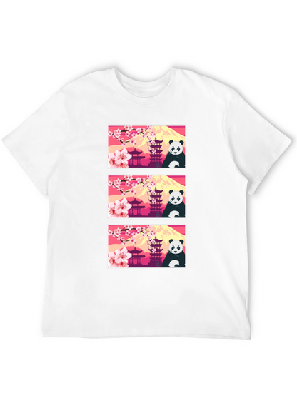 Panda & Japanese Landmark T-Shirt