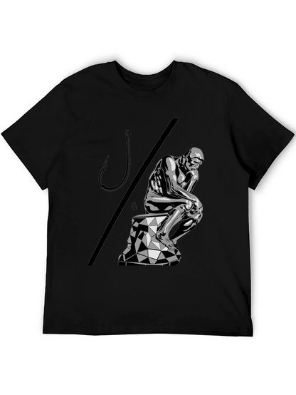 Philosophical Angler T-Shirt: Think & Hook!