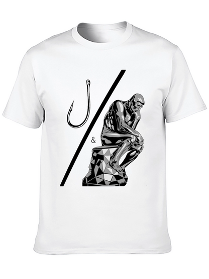 Philosophical Angler T-Shirt: Think & Hook!