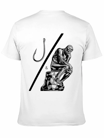 Philosophical Angler T-Shirt: Think & Hook!