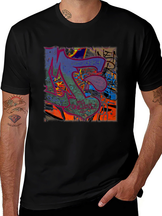 Graffiti Art Graphic Print T-Shirt