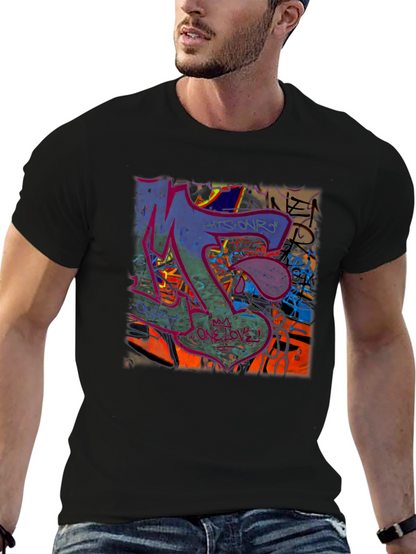 Graffiti Art Graphic Print T-Shirt