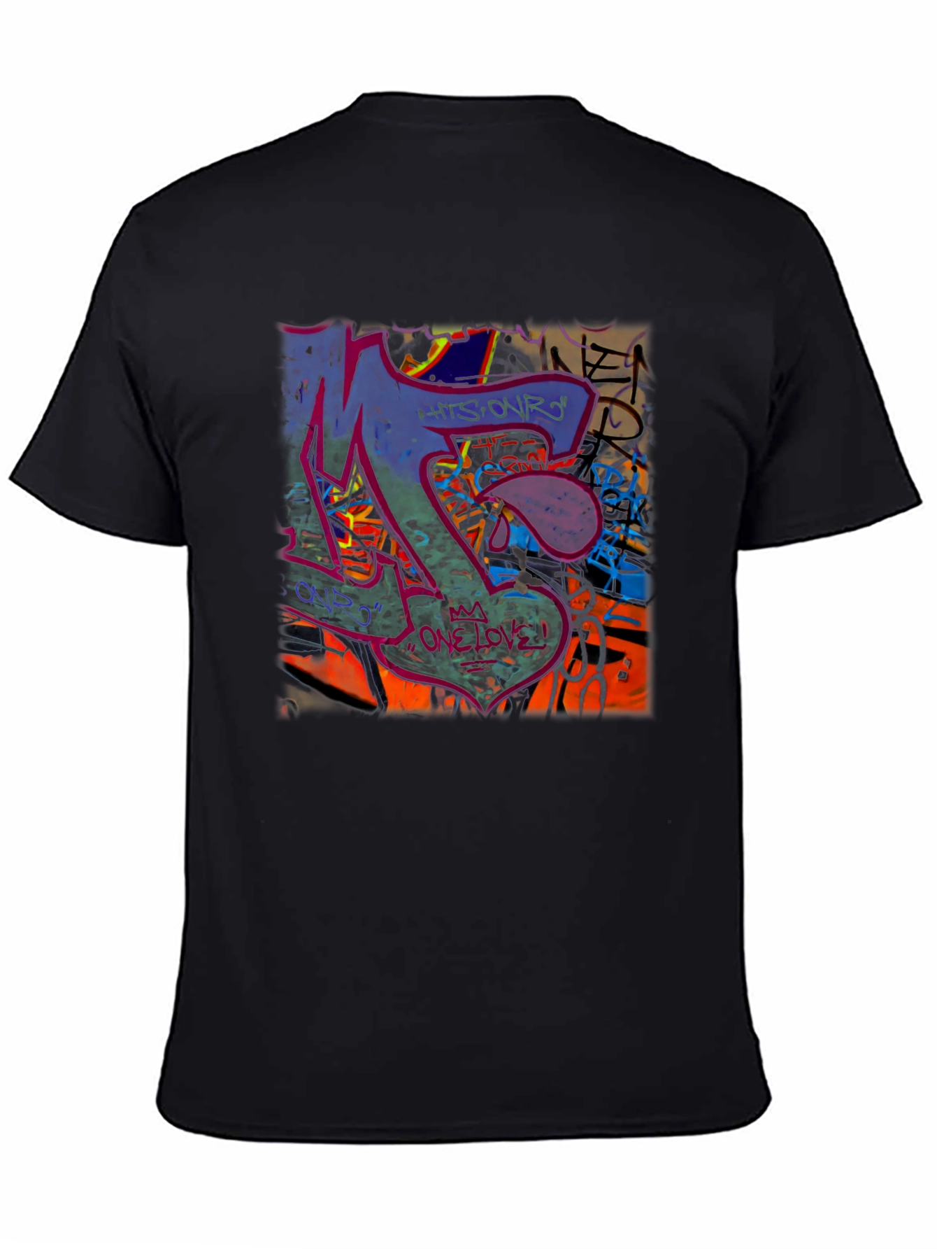 Graffiti Art Graphic Print T-Shirt