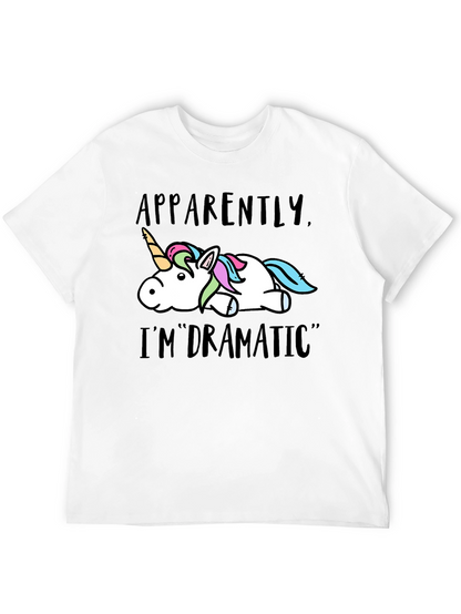 Apparently Im Dramatic Unicorn Graphic T-Shirt