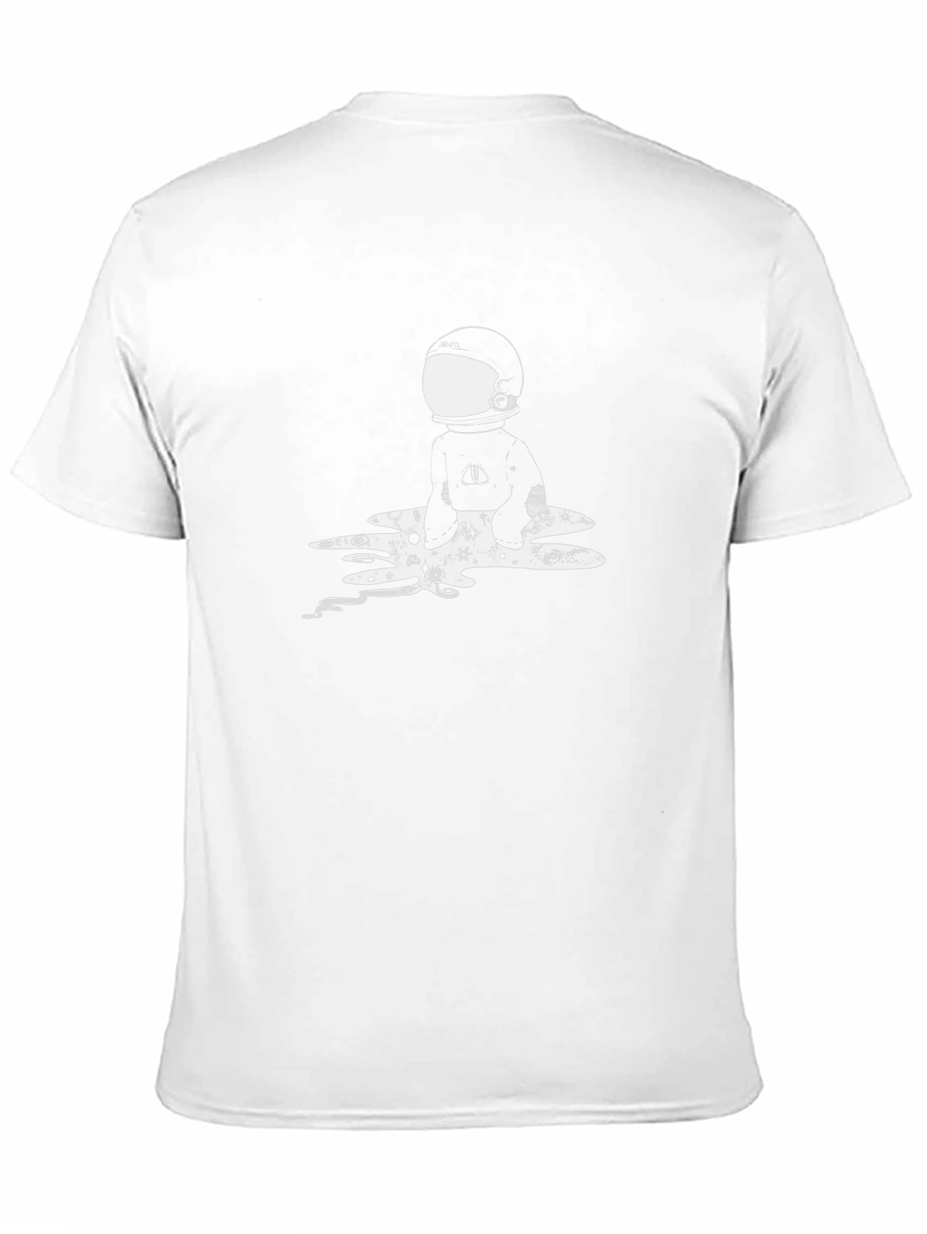 Astronaut Graphic Tee - Black Cotton T-Shirt