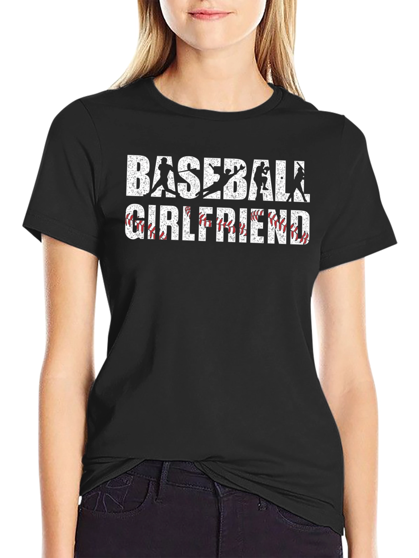 Baseball Girlfriend Graphic T-Shirt
