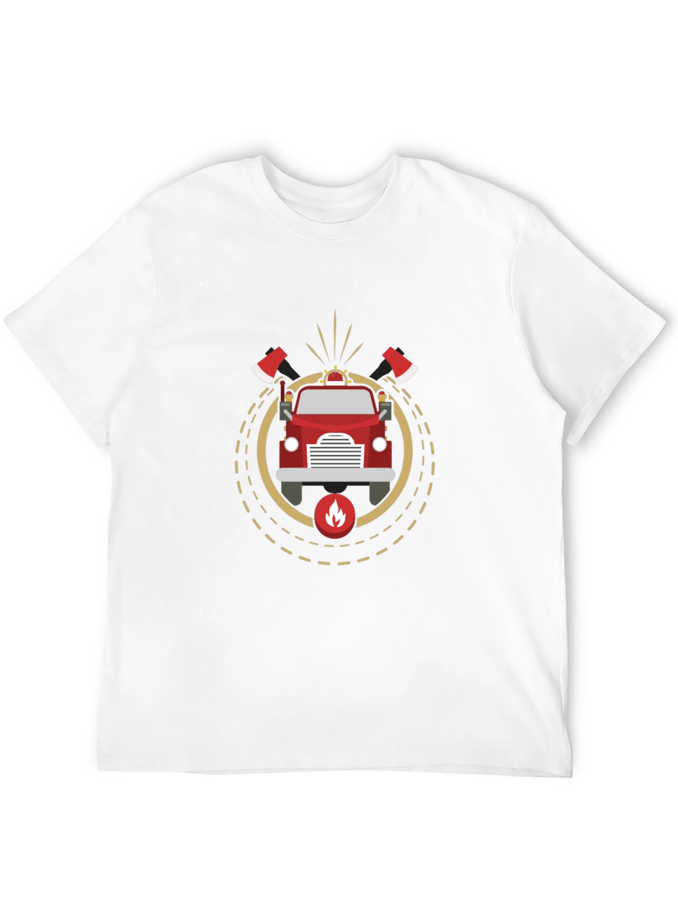Firefighter Truck T-Shirt - Stylish Graphic Tee