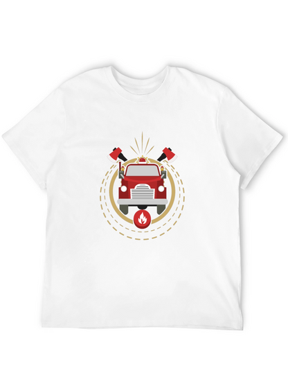 Firefighter Truck T-Shirt - Stylish Graphic Tee