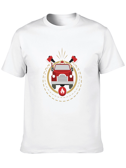 Firefighter Truck T-Shirt - Stylish Graphic Tee