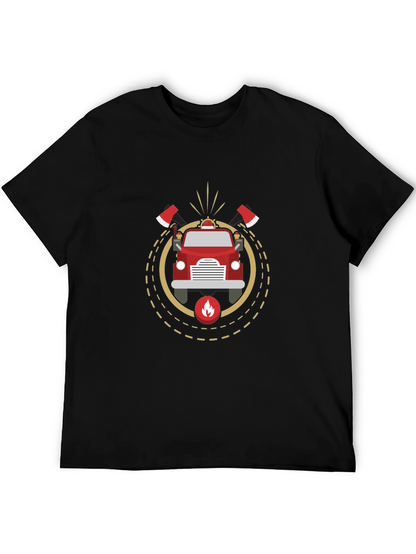 Firefighter Truck T-Shirt - Stylish Graphic Tee