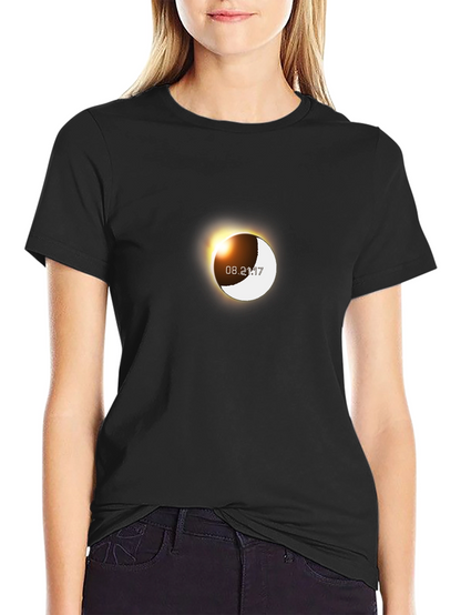 Solar Eclipse August 21 2017 Black T-Shirt