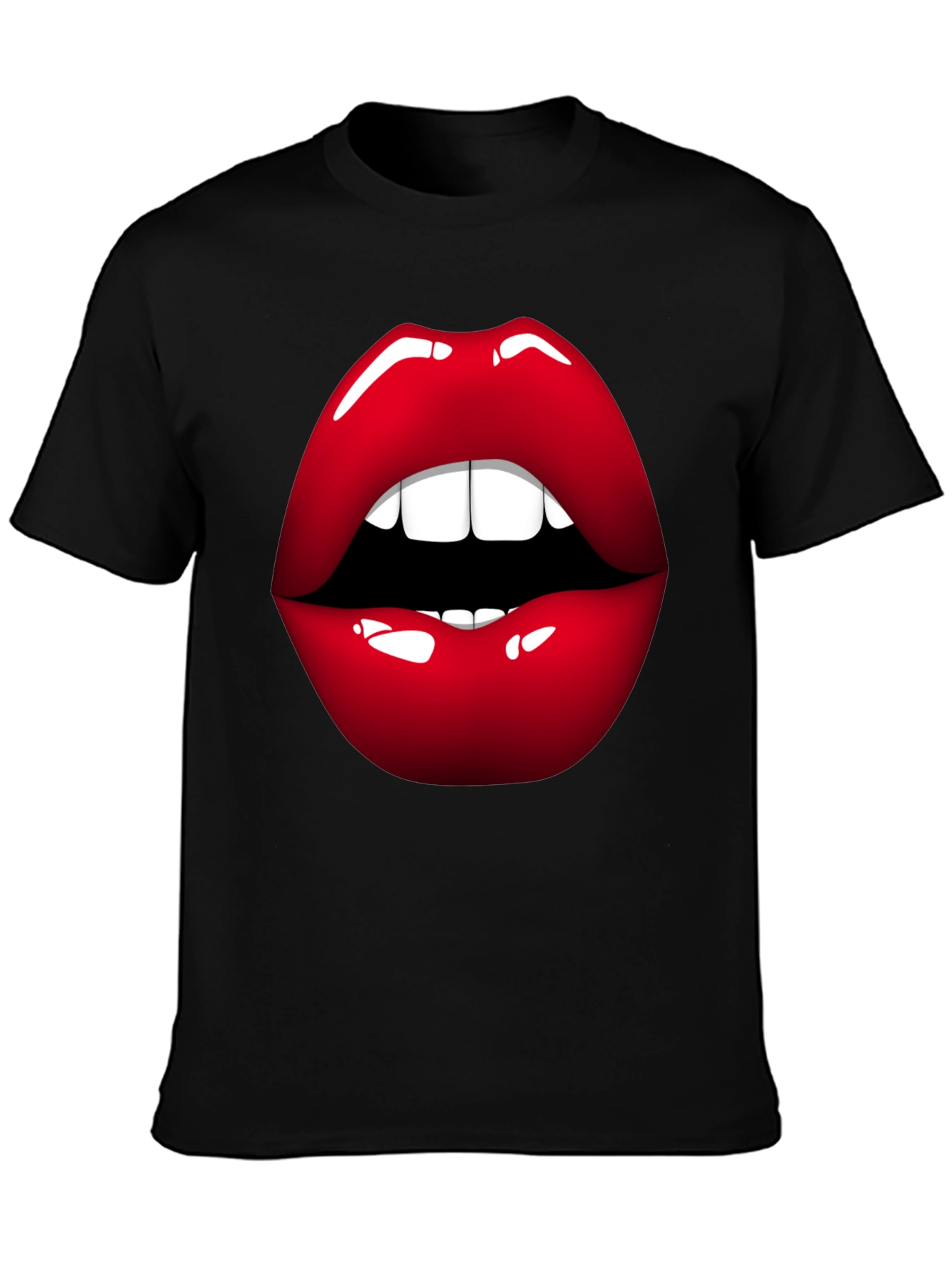 Bold Lip Graphic Tee - Stylish Statement Shirt