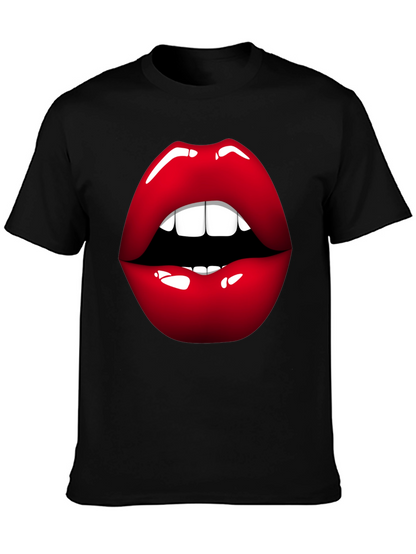 Bold Lip Graphic Tee - Stylish Statement Shirt