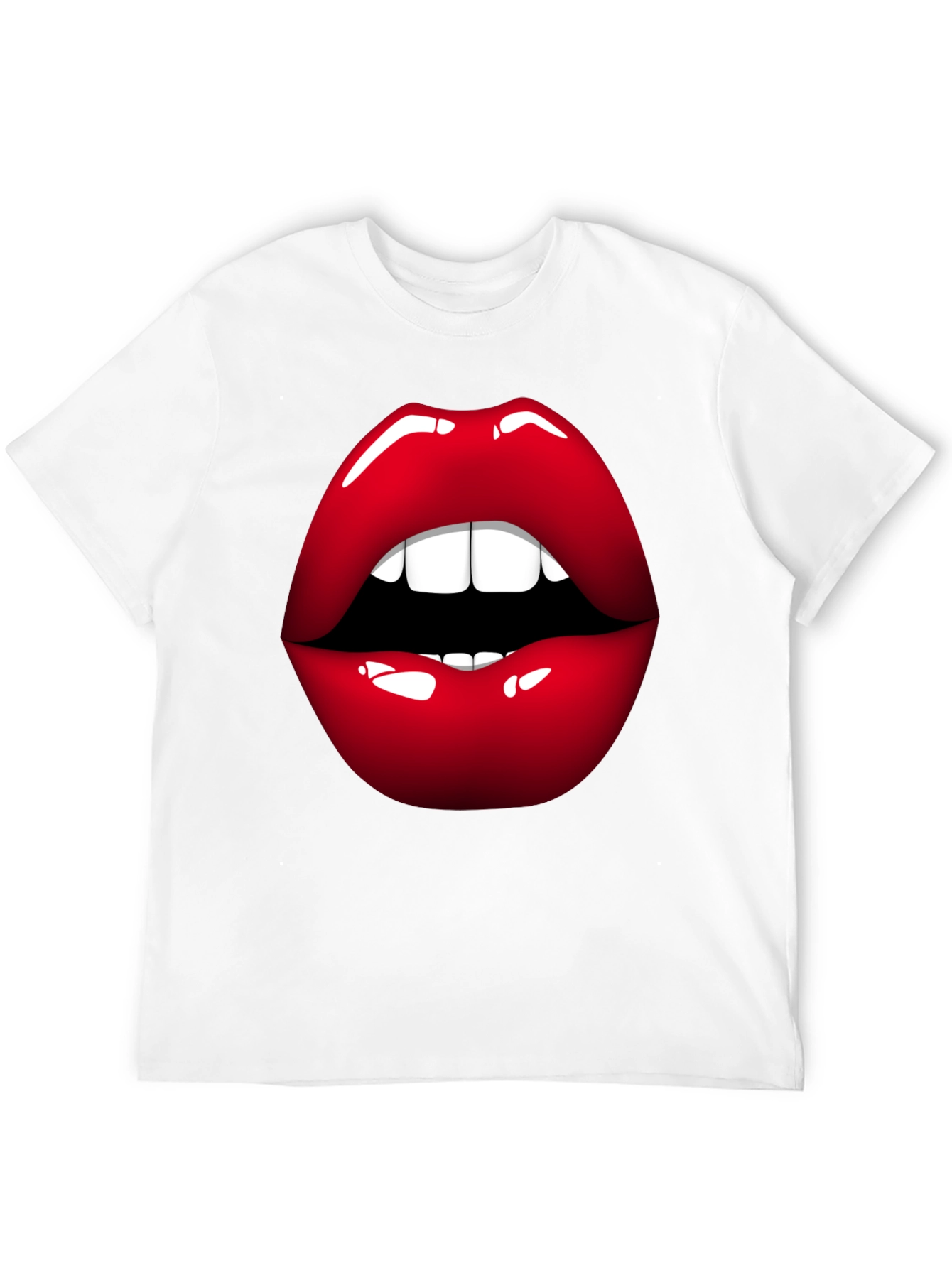 Bold Lip Graphic Tee - Stylish Statement Shirt