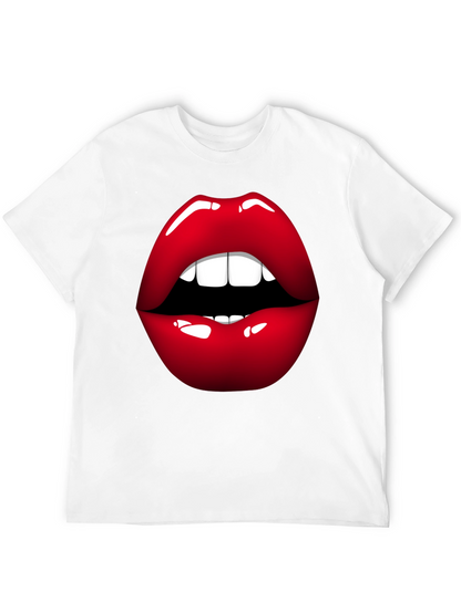 Bold Lip Graphic Tee - Stylish Statement Shirt