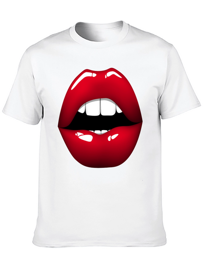 Bold Lip Graphic Tee - Stylish Statement Shirt