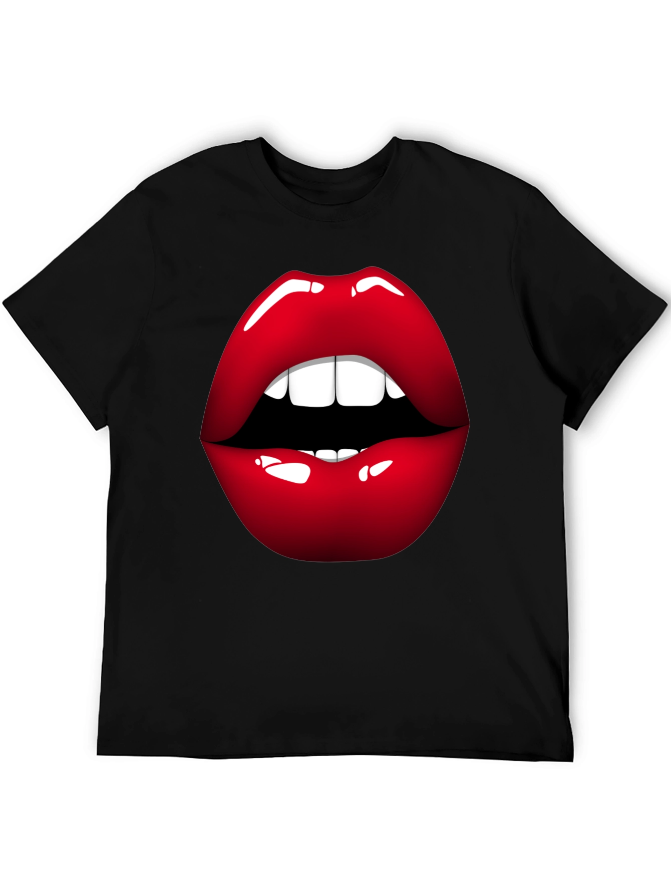Bold Lip Graphic Tee - Stylish Statement Shirt