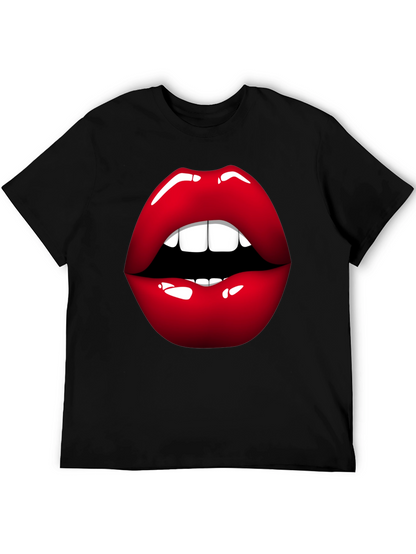 Bold Lip Graphic Tee - Stylish Statement Shirt