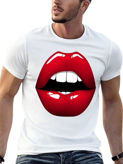 Bold Lip Graphic Tee - Stylish Statement Shirt