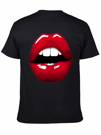 Bold Lip Graphic Tee - Stylish Statement Shirt