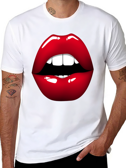 Bold Lip Graphic Tee - Stylish Statement Shirt