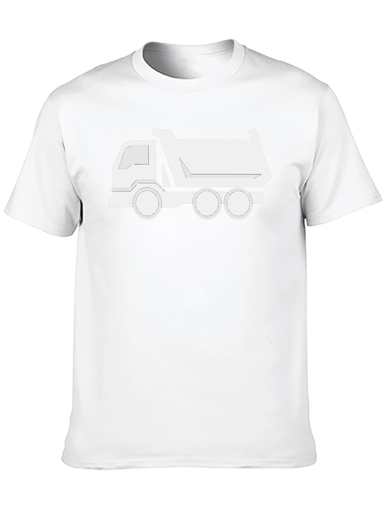 Dump Truck Graphic T-Shirt - Classic Black Cotton Tee
