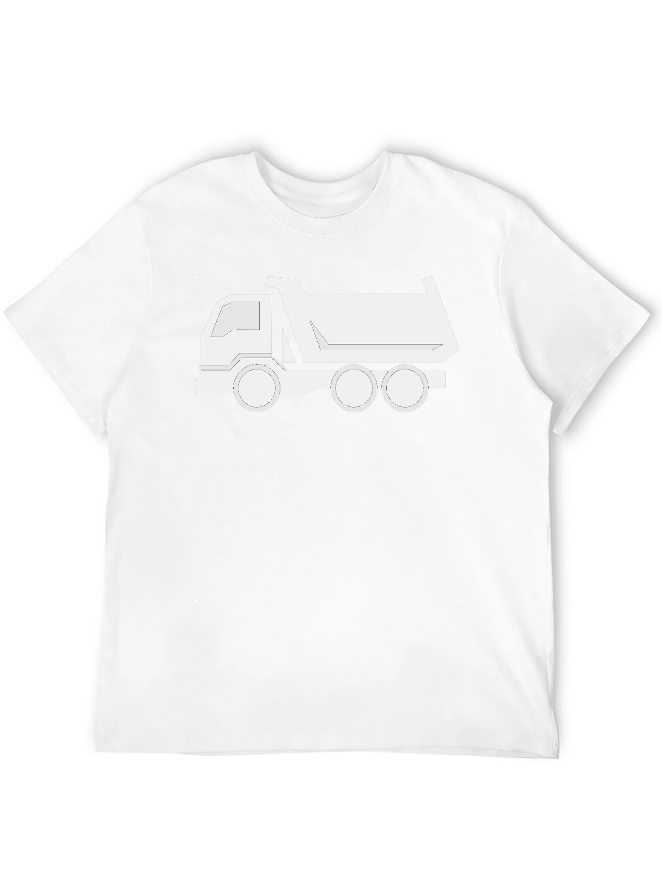 Dump Truck Graphic T-Shirt - Classic Black Cotton Tee