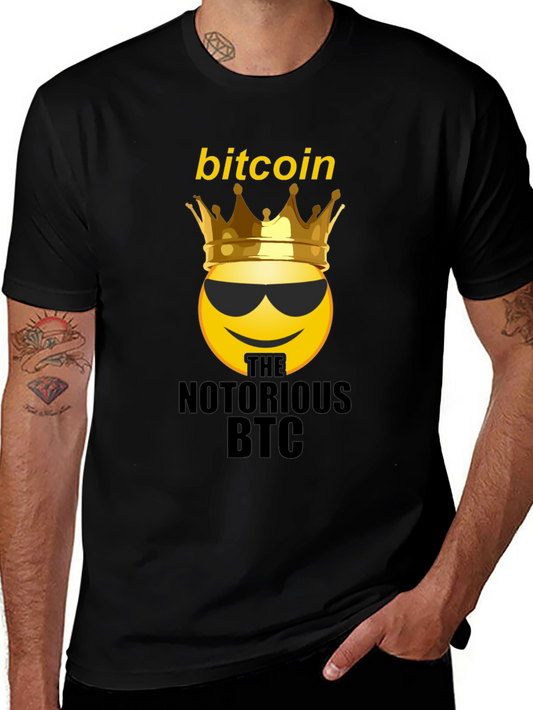 Bitcoin King T-Shirt - Notorious BTC Emoji Graphic Tee