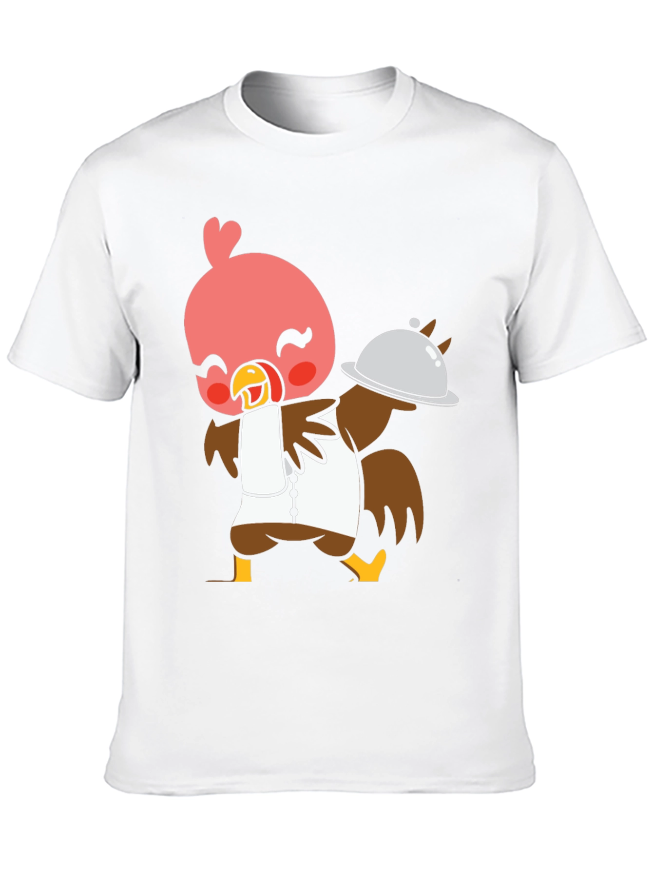 Chef Turkey T-Shirt - Cute Cartoon Bird Design