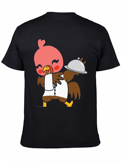 Chef Turkey T-Shirt - Cute Cartoon Bird Design