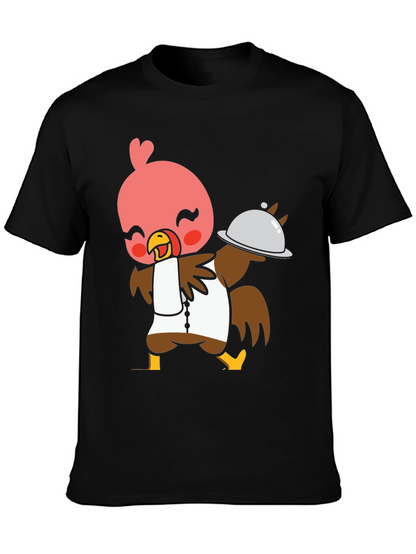 Chef Turkey T-Shirt - Cute Cartoon Bird Design