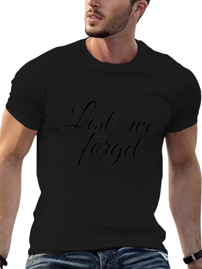 Lest We Forget Black T-Shirt