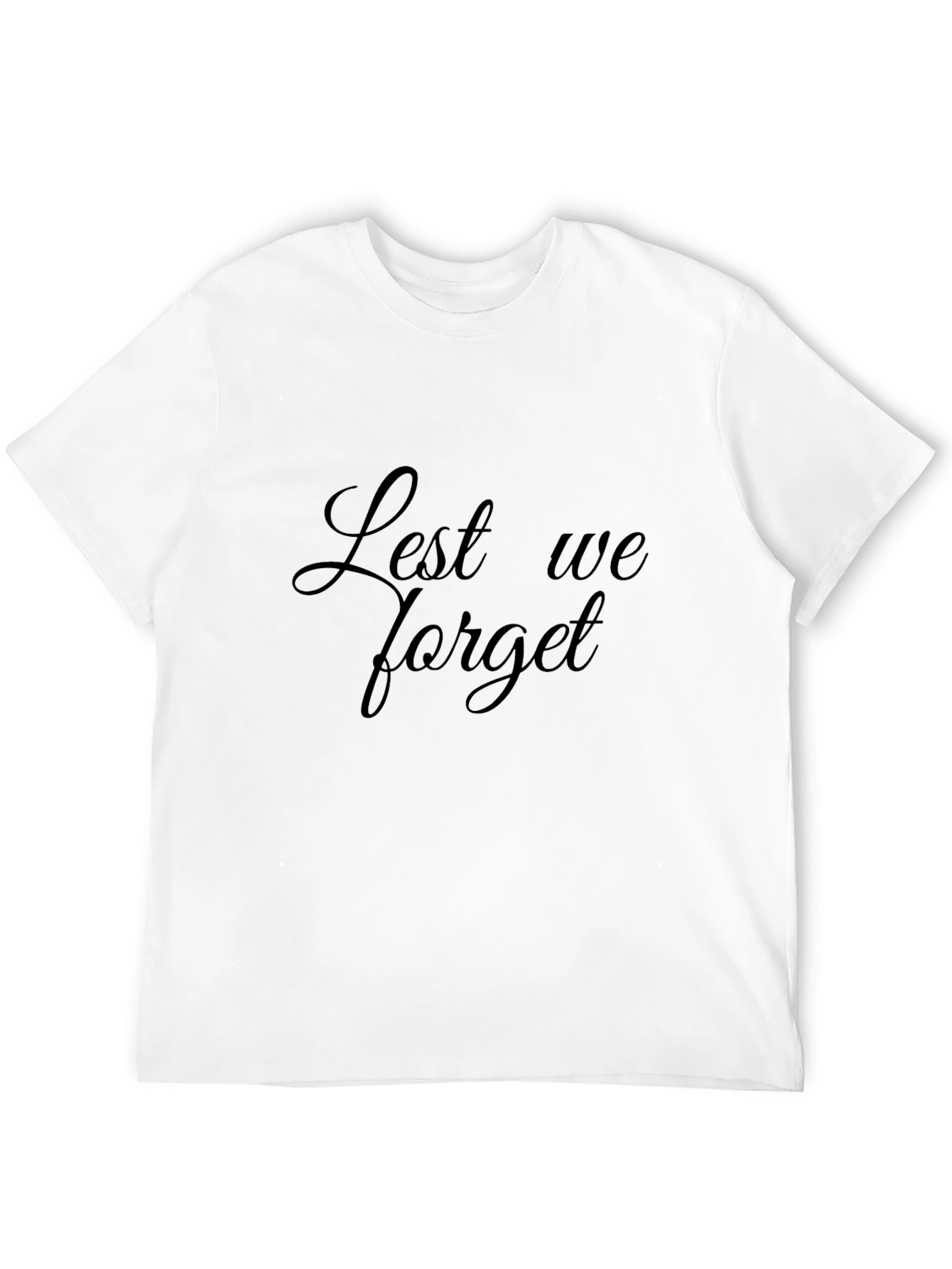 Lest We Forget Black T-Shirt