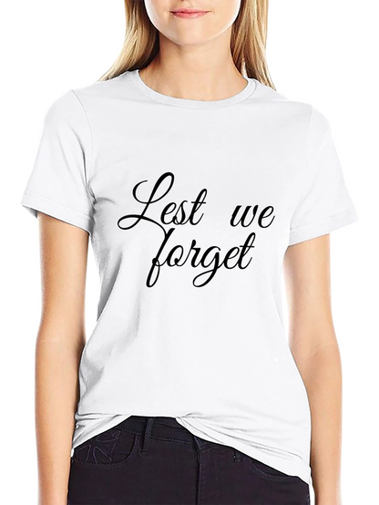 Lest We Forget Black T-Shirt