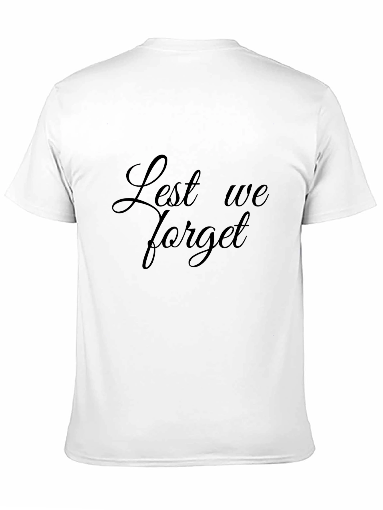 Lest We Forget Black T-Shirt