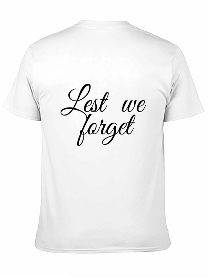 Lest We Forget Black T-Shirt