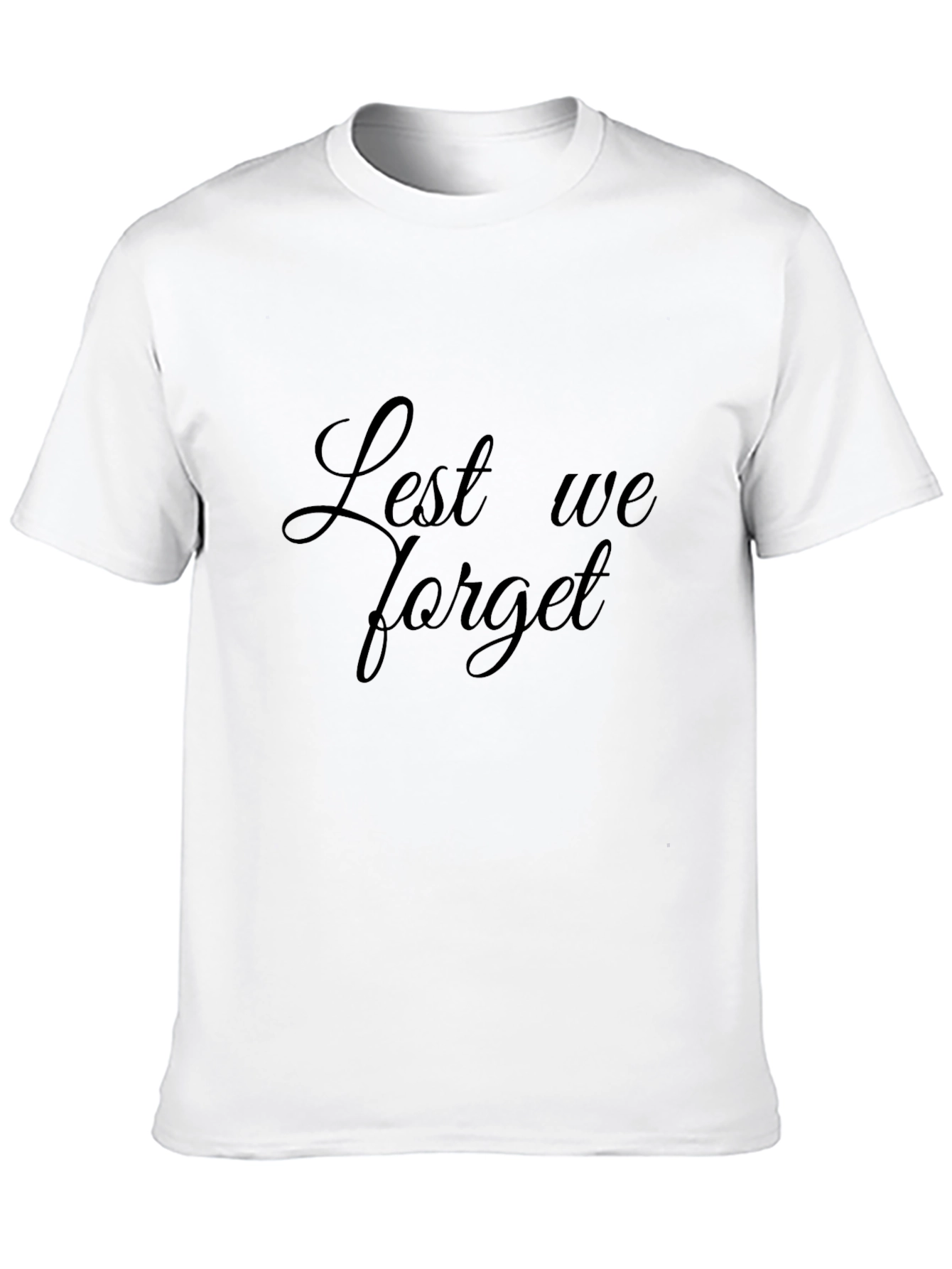 Lest We Forget Black T-Shirt