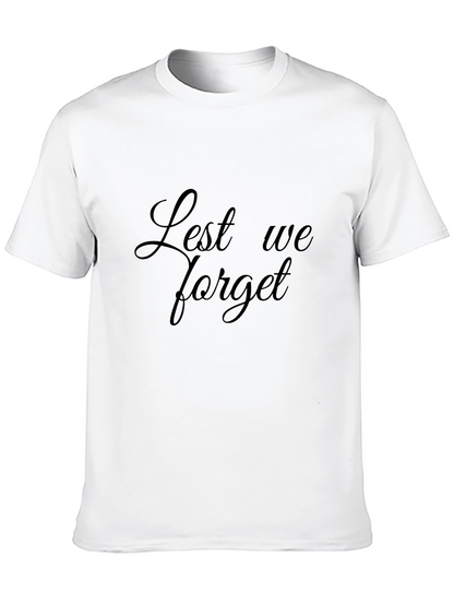 Lest We Forget Black T-Shirt